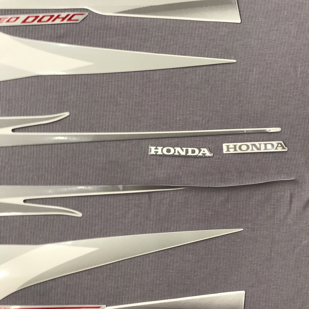 Nguyên bộ tem rời 3 lớp zin thái dán xe máy Honda Winner màu trắng