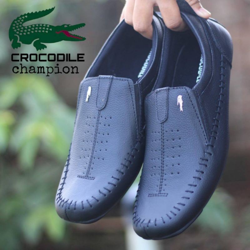 Lacoste Giày Lười Da Thật Siêu Nhẹ Thoải Mái Thời Trang Cho Nam