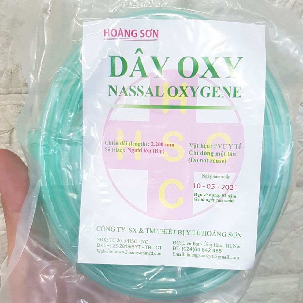 dây oxy 2 nhánh hoàng sơn combo 10 sợi