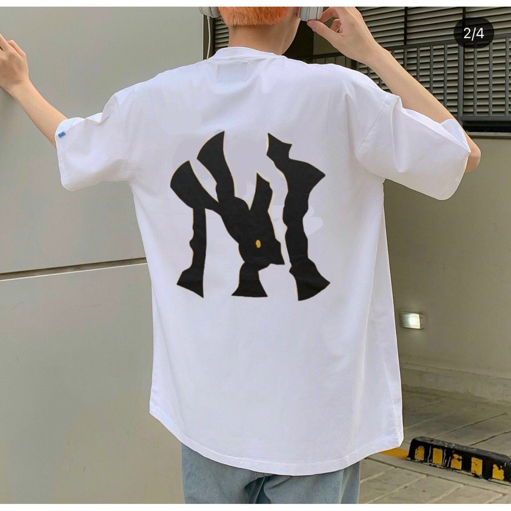 Áo Thun Tay Lỡ Form Rộng Unisex NY Hai Màu Hot Hit