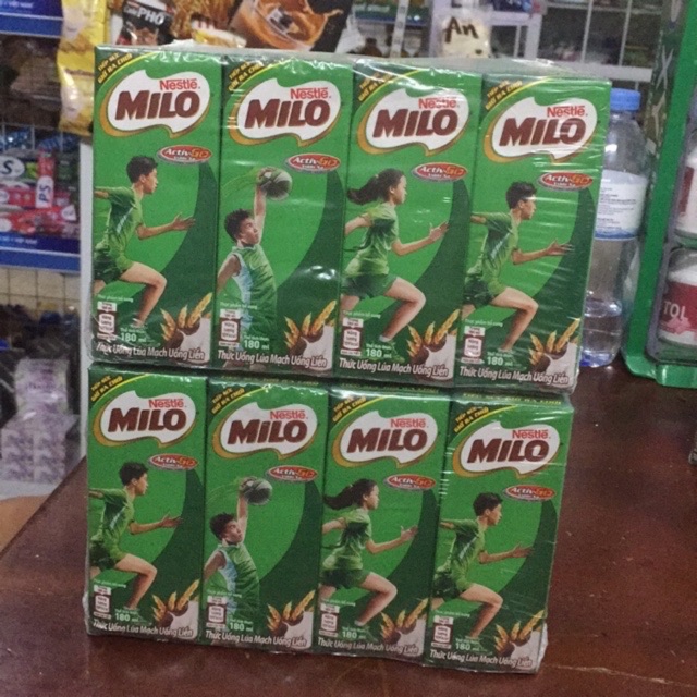1 vỉ 4 Hộp Sữa MiLo 180ml