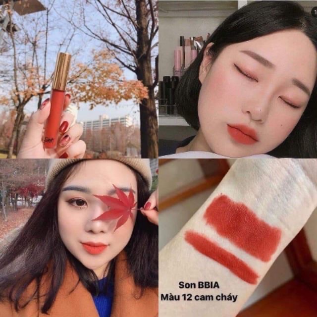 Son kem lì Bbia last velvet lip tint màu cam cháy màu 12 | BigBuy360 - bigbuy360.vn