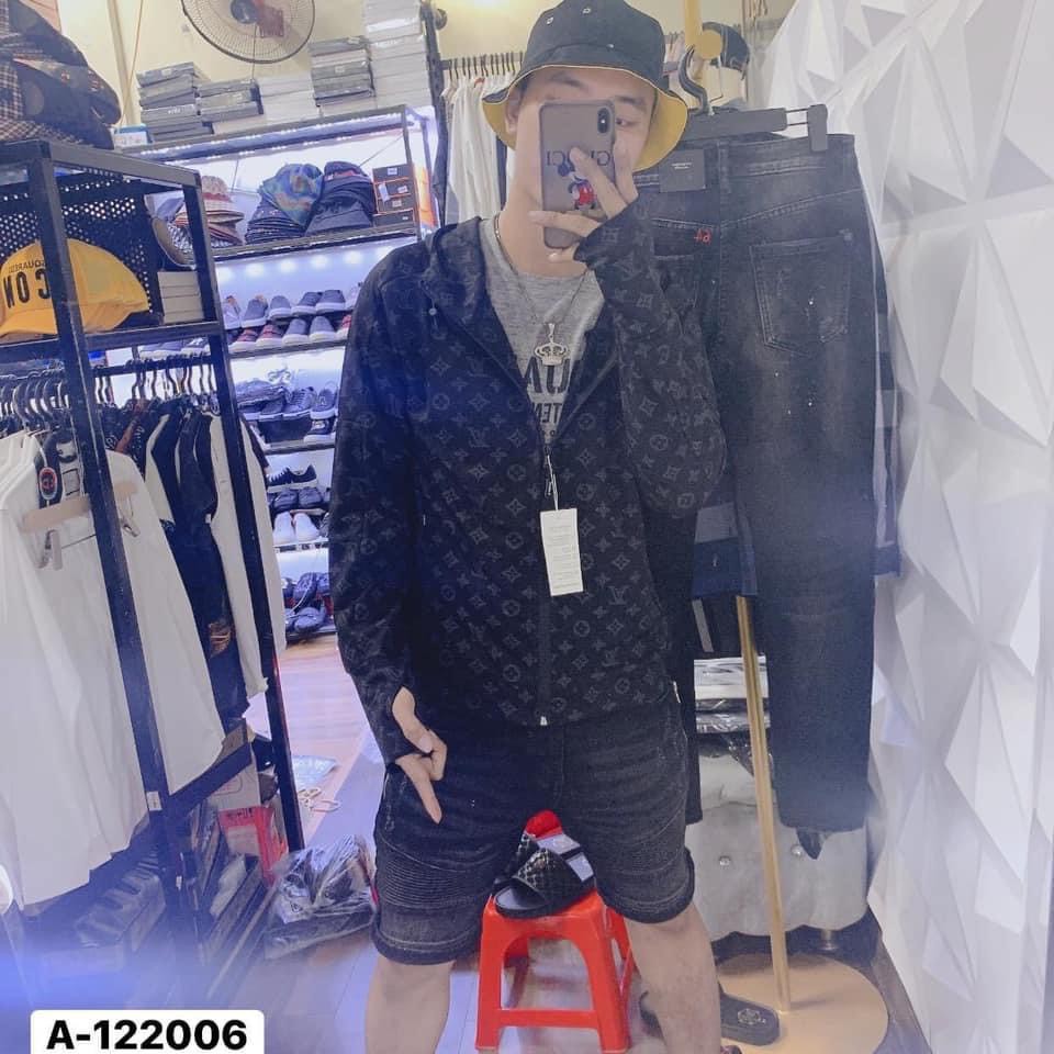 Áo khoác chống nắng nam nữ LV vân nổi chất vải umi dày dặn có mũ vải mềm mát thoáng khí cao cấp AHFASHION | BigBuy360 - bigbuy360.vn