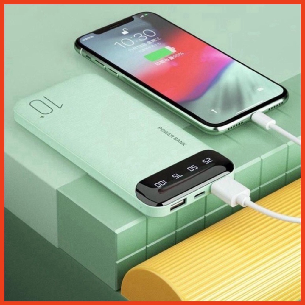 Sạc Dự Phòng Chính Hãng WK 161/163,10000mAh/20000mAh, Màn Hình LED Hiển Thị % Pin (Bảo Hành 1 Năm)