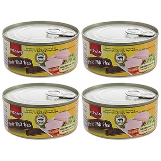 Combo 4 pate thịt heo vissan hộp 170g