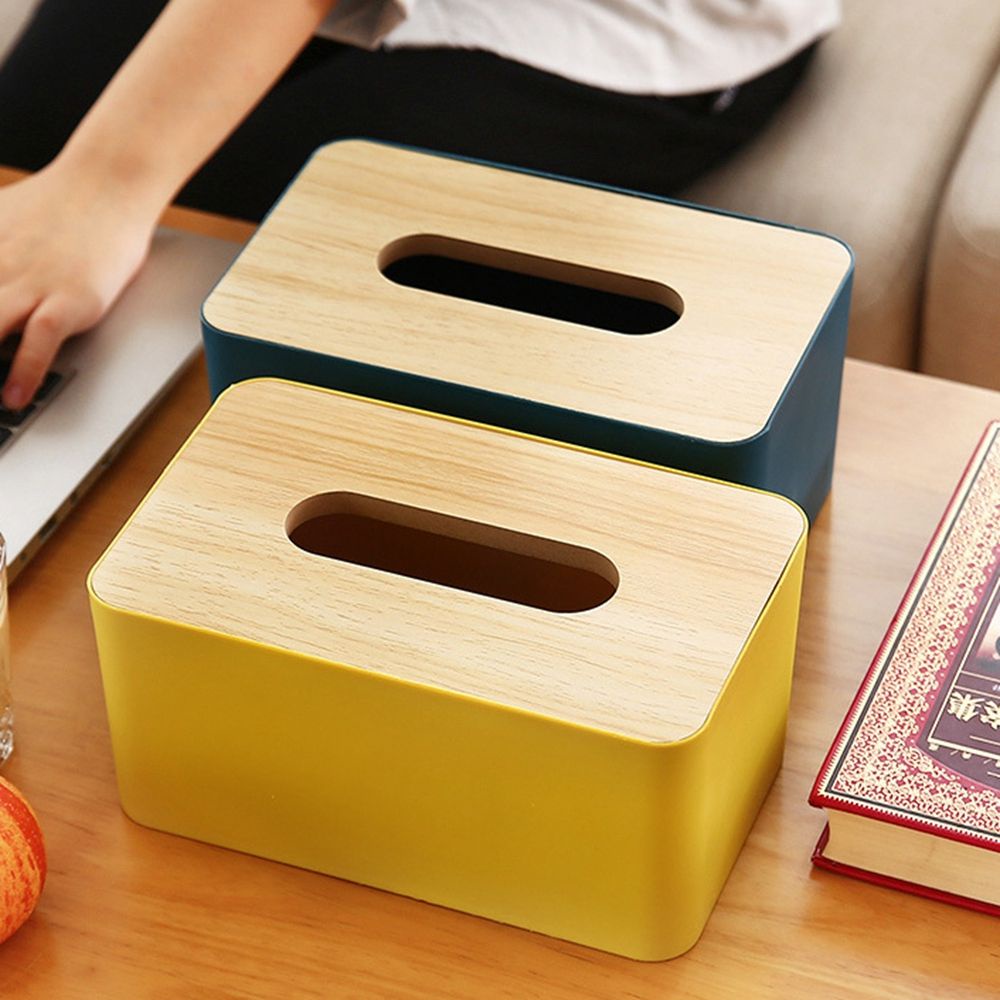 Epoch Hộp Đựng Khăn Giấy Bằng Gỗ Nhiều Màu Trang Trí Nhà Cửa / Văn Phòng
