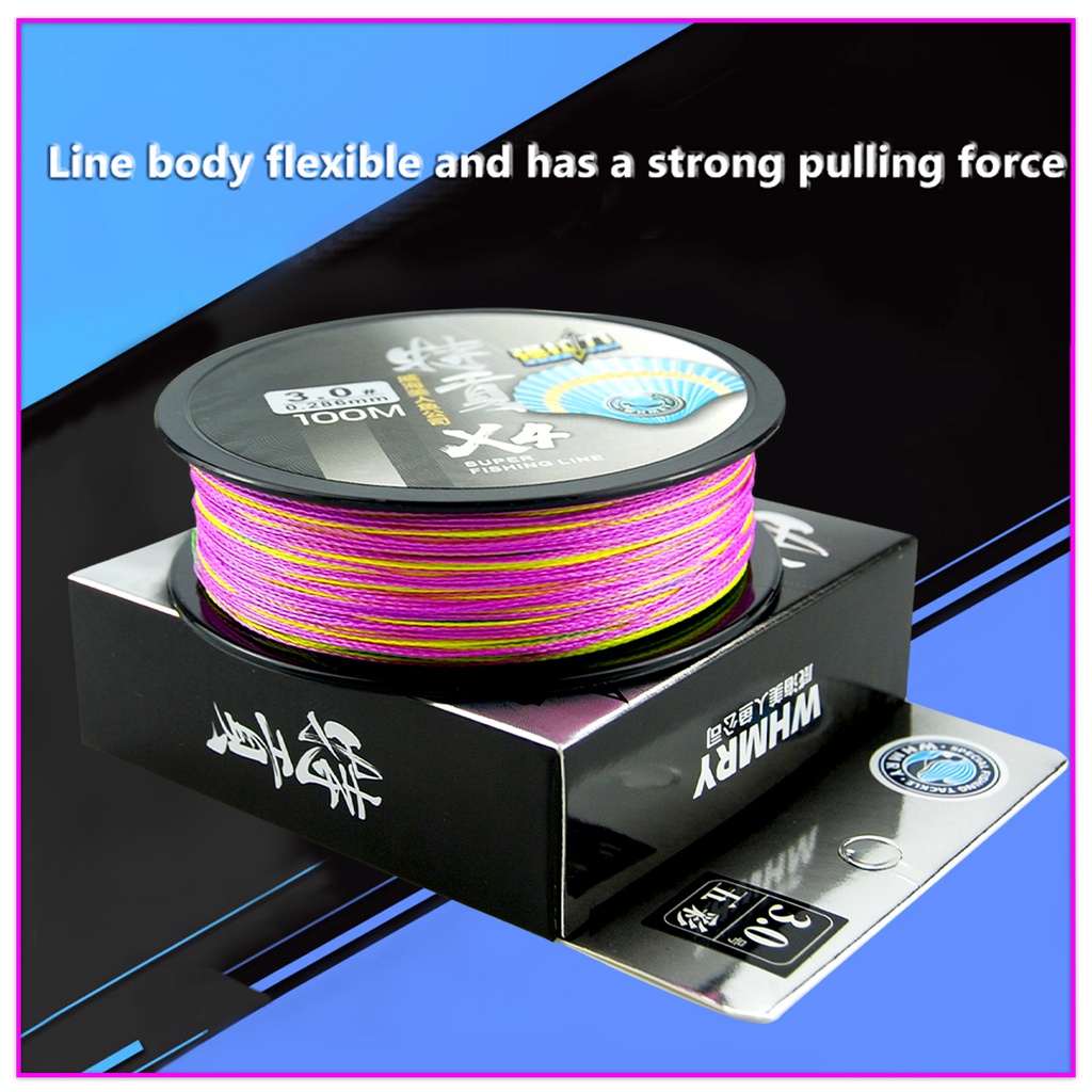 Cuộn Dây Câu Cá 4 Sợi PE Siêu Chắc X4 100M