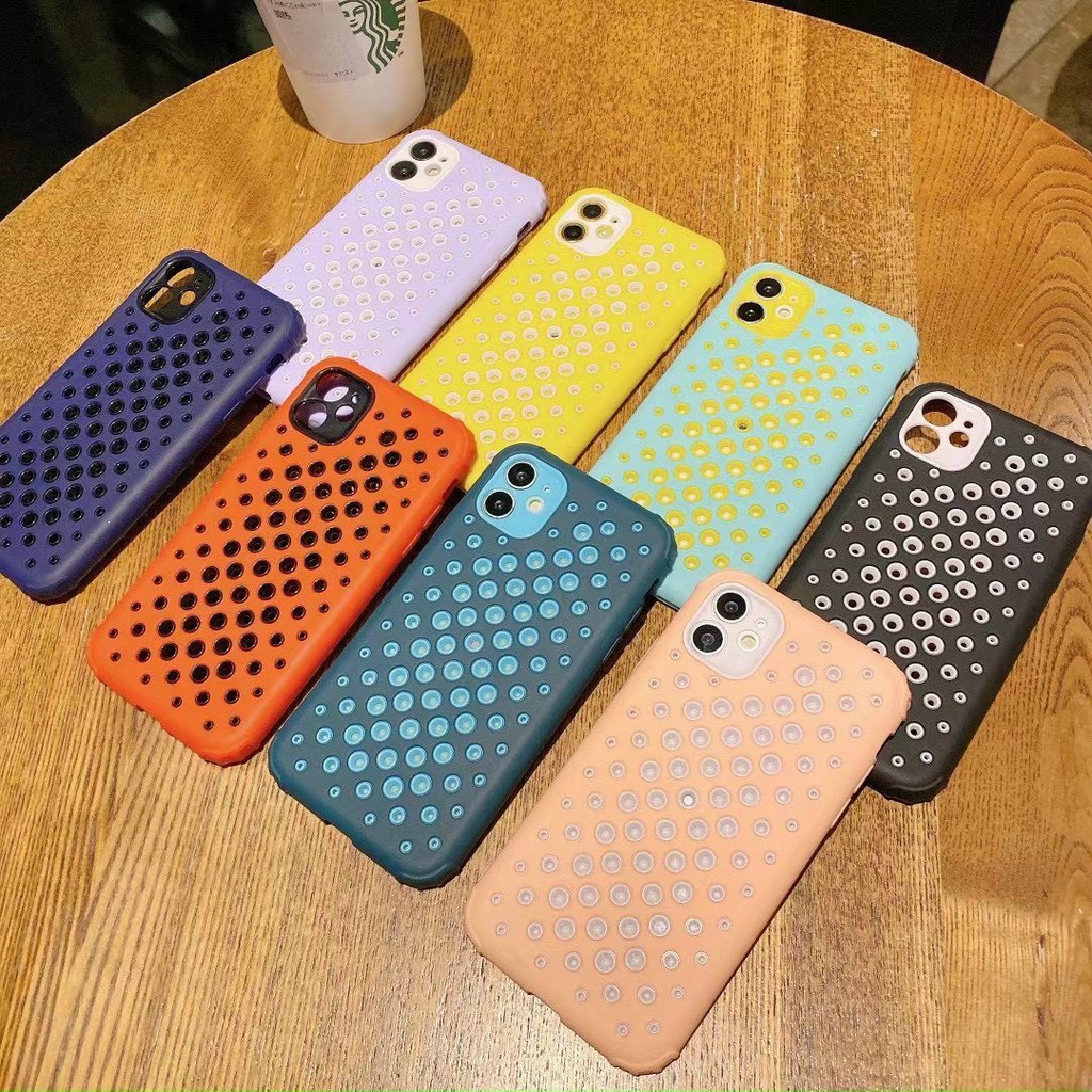 Ốp màu tản nhiệt chống sốc Iphone 11, 11 Pro Max, 12, 12 Pro, 12 Pro Max