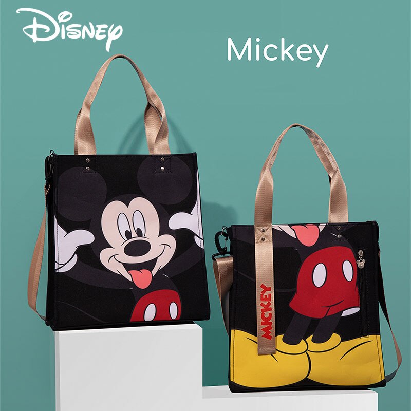 Disney Baby Tã Túi công suất lớn Túi tote dành cho bà bầu Đi chơi Thời trang Mẹ Tổ chức cách điện Túi không thấm nước Túi mua sắm