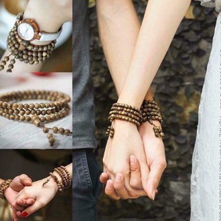 Chuỗi vòng tay trầm hưong 108 hạt may mắn