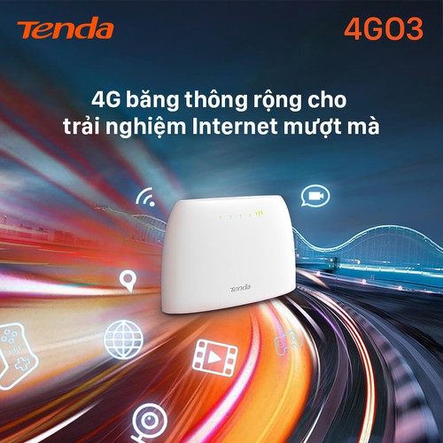 Bộ Phát Wifi 4G Tenda 4G03 CHÍNH HÃNG 36 THÁNG dành cho Xe Khách, Lắp Camera, khu vực chưa kéo mạng | BigBuy360 - bigbuy360.vn