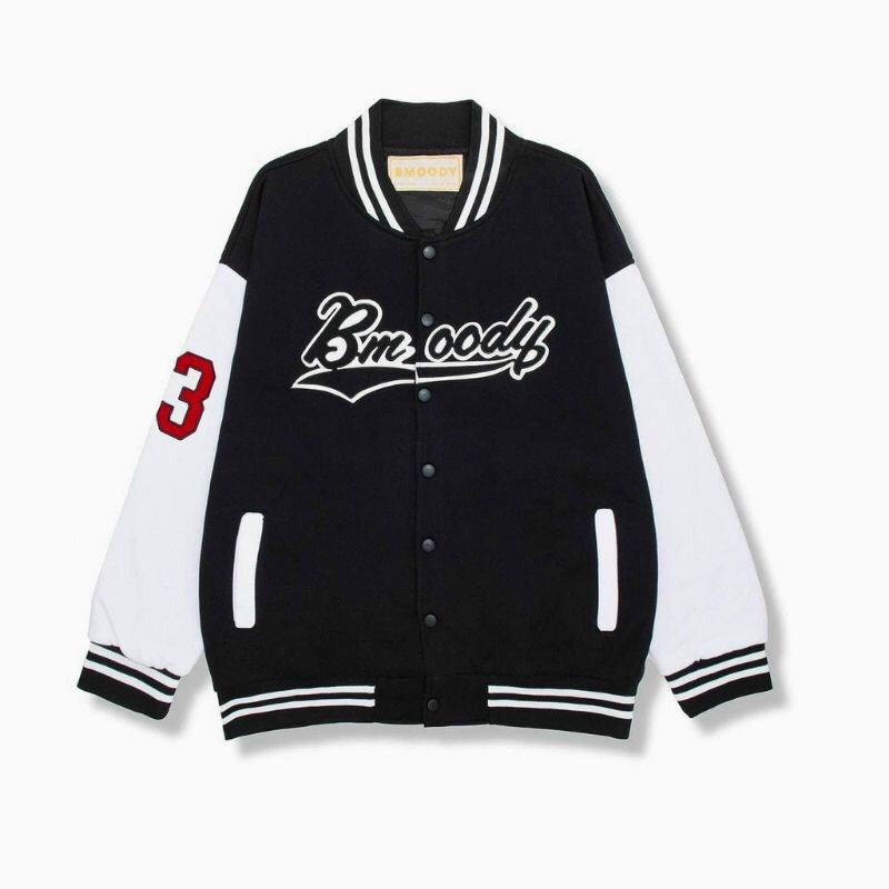 Áo Khoác Gió Bomber Hàn Quốc Bmoody Dáng Rộng Nam Nữ Unisex Uzzlang Năng Động Trẻ Trung