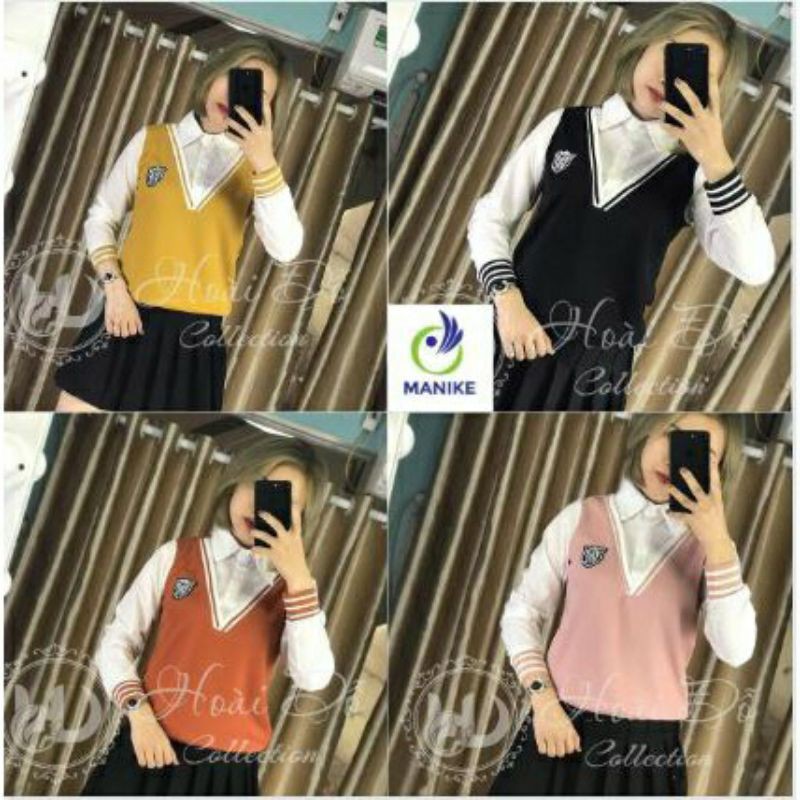 ÁO KIỂU CỔ VÀ TAY SƠ MI CHẤT ĐẸP LOẠI 1
