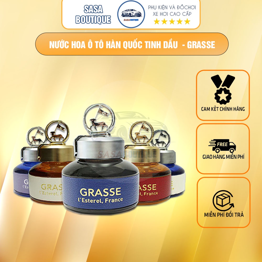 [Mã LIFE25750K giảm 10% đơn 200k] Grasse - Nước hoa ô tô 100% tinh dầu tự nhiên