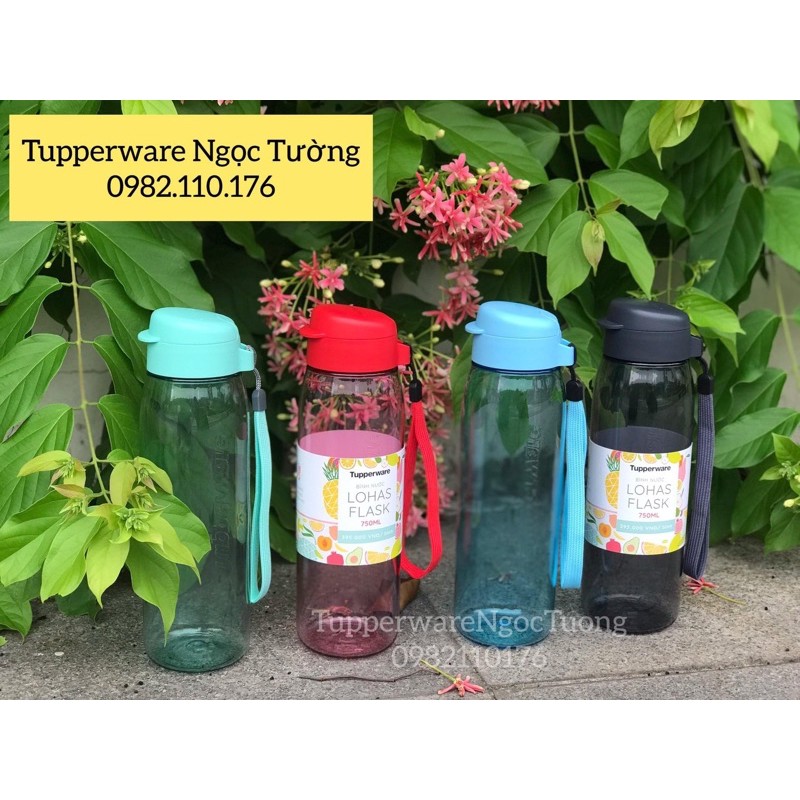 Tupperware - Bình nước Lohas flask 750ml đủ màu