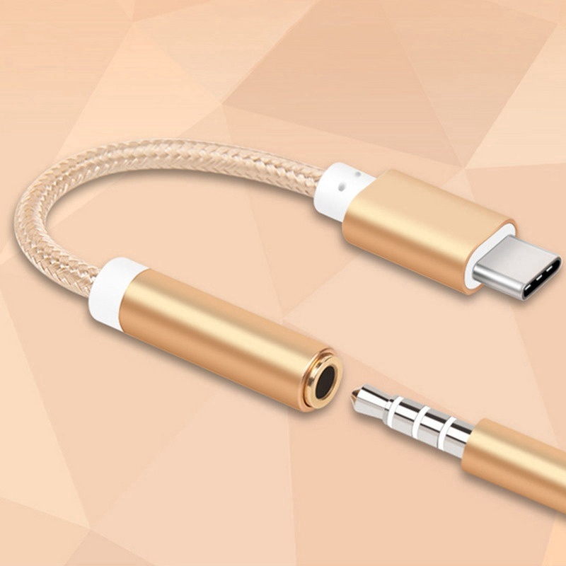Cáp chuyển đổi âm thanh Type C sang 3.5mm cho điện thoại Android