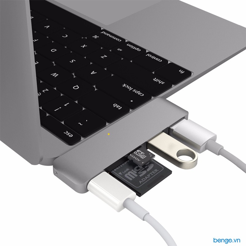 Cổng chuyển Hyperdrive 5 in 1 USB-C Hub with Pass Through Charging