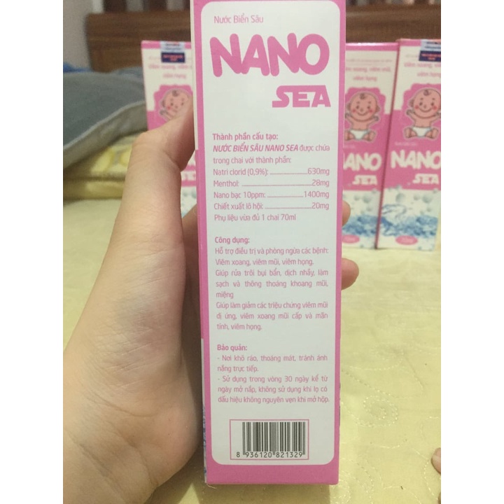 [Chính Hãng]  Combo bộ vệ sinh mũi cho bé (dụng cụ hút mũi + Nước biển sâu Nano bạc) ....