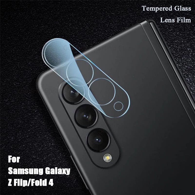 Kính Cường Lực 9H HD 2.5D Không Bong Bóng Bảo Vệ Ống Kính Máy Ảnh Cho Samsung Galaxy Z Flip / Fold 4