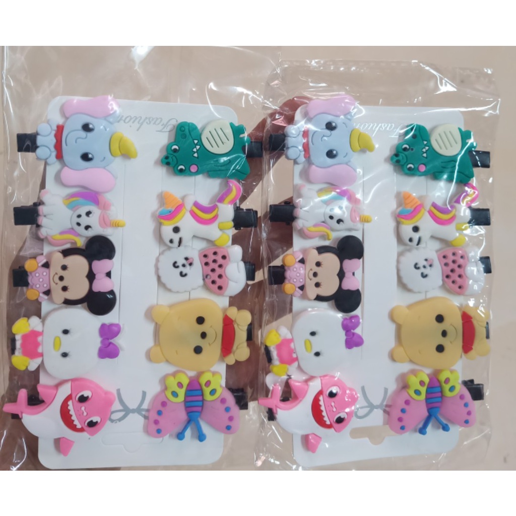 [Mẫu mới]Sét 10 kẹp tóc hoa quả dễ thương cho bé gái