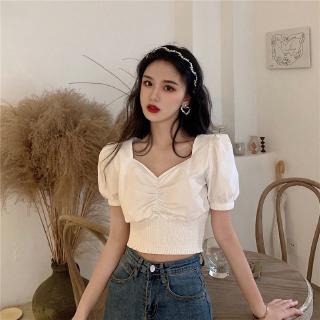 Áo Kiểu Nữ Cổ Vuông Tay Phồng Thời Trang Hàn Quốc