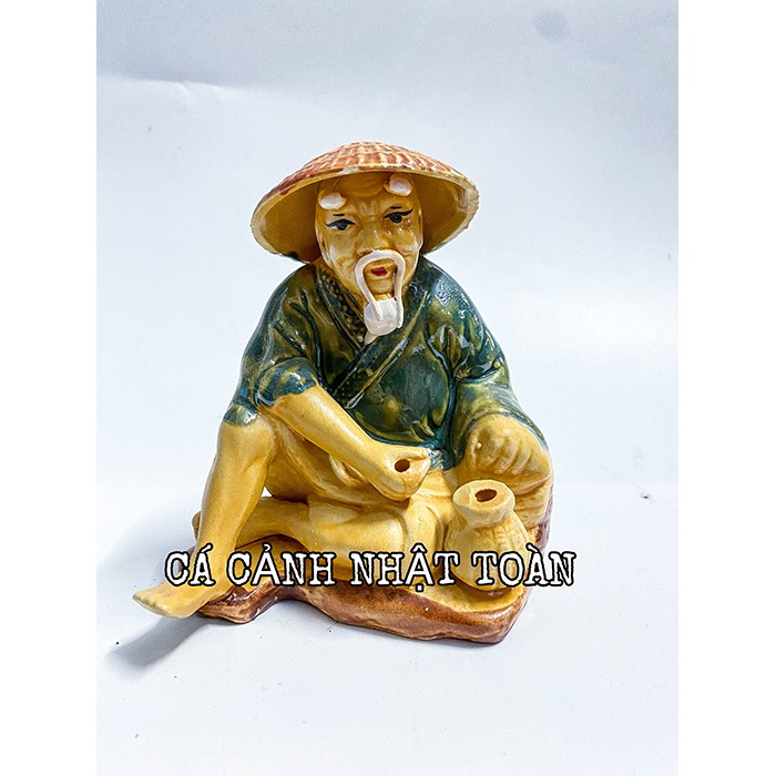 ÔNG CÂU TRANG TRÍ HỒ CÁ NON BỘ CAO 14CM