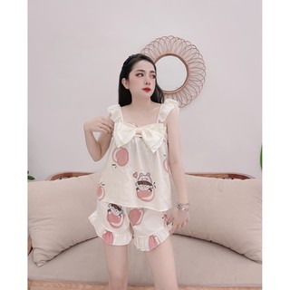 Bộ đồ ngủ nữ lụa cao cấp mặc nhà ❌ ẢNH THẬT 💯%❌