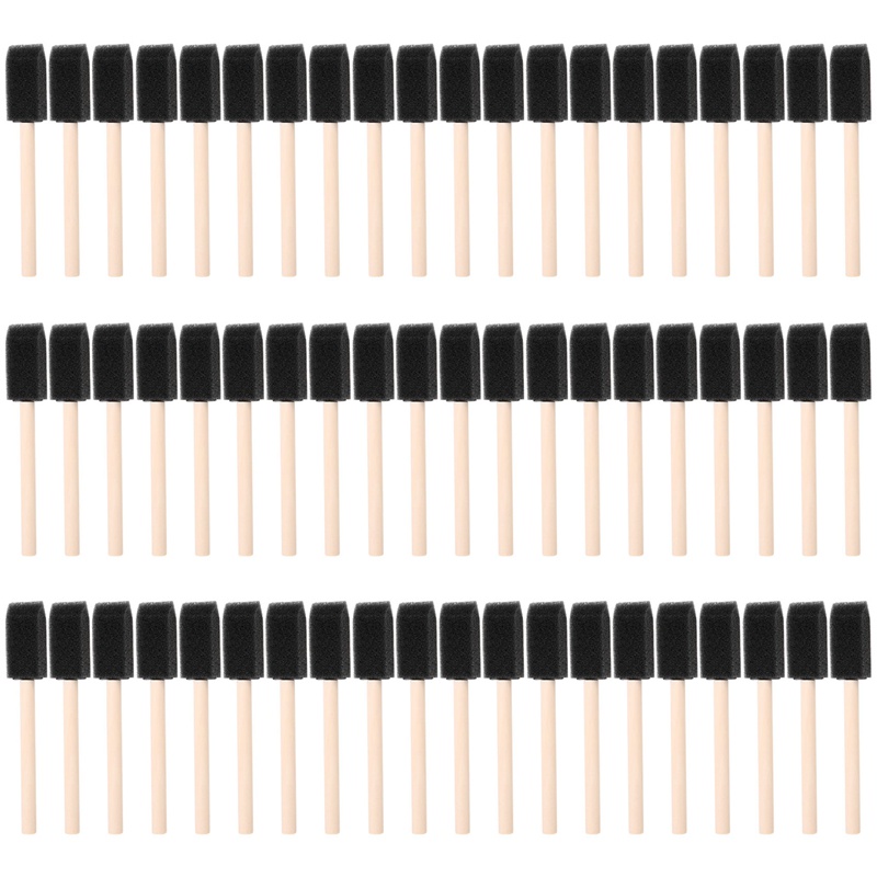 Set 60 Cọ Xốp Đầu Xốp Nhỏ 1 Inch Vẽ Tranh Cho Trẻ Em