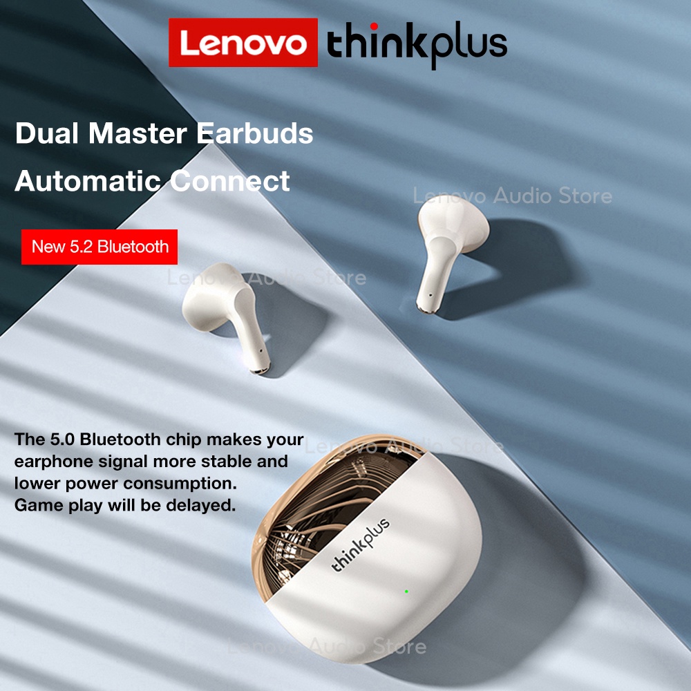 Tai nghe bluetooth không dây Lenovo X15 Pro có micro 6h và phụ kiện