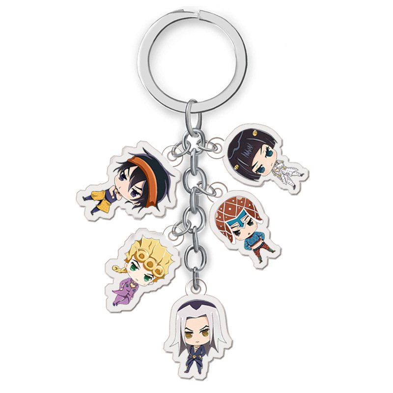 Móc Khóa Nhựa Acrylic Trong Suốt Hai Mặt Phong Cách Jojo 'S Bizarre Adventure A24