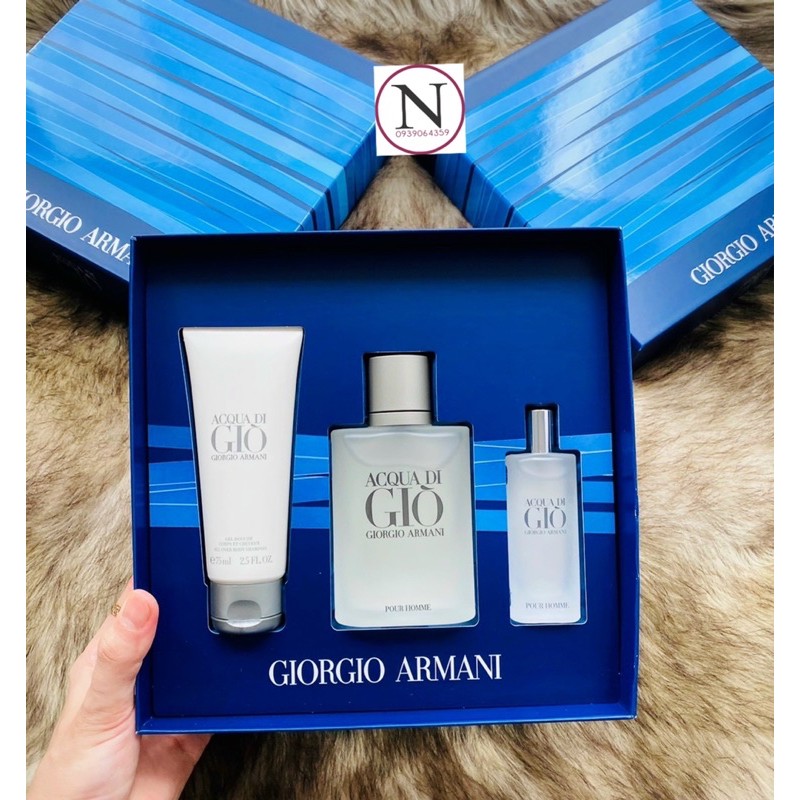 Nước hoa Giftset Acqua Di Gio Pour Homme 3PCS