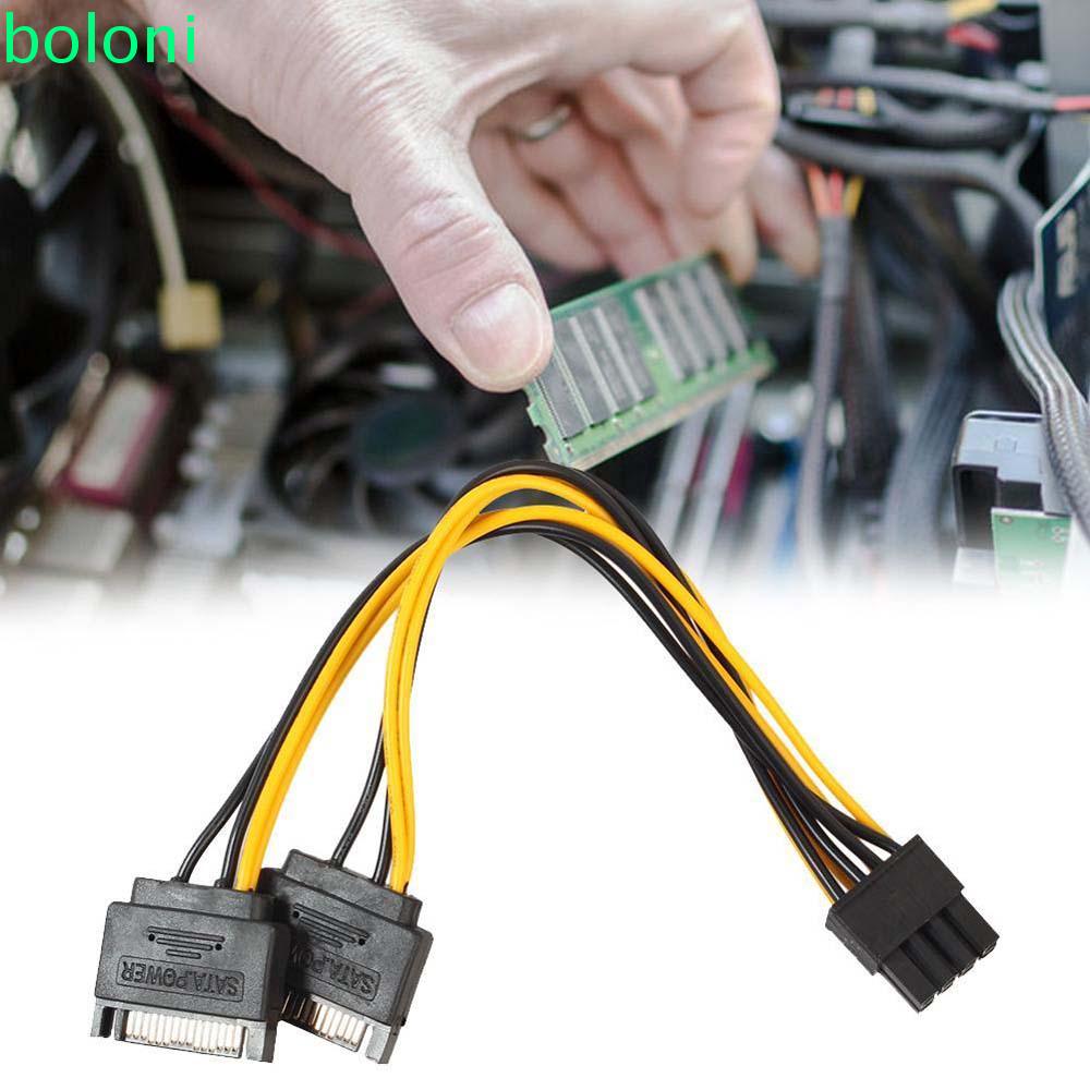 Cáp Chuyển Đổi Nguồn Sata 15pin Sata 6 / 8 Pci-E 15-pin Sang 8 Pin 2x15pin Sata Sang 6 / 8 Pin