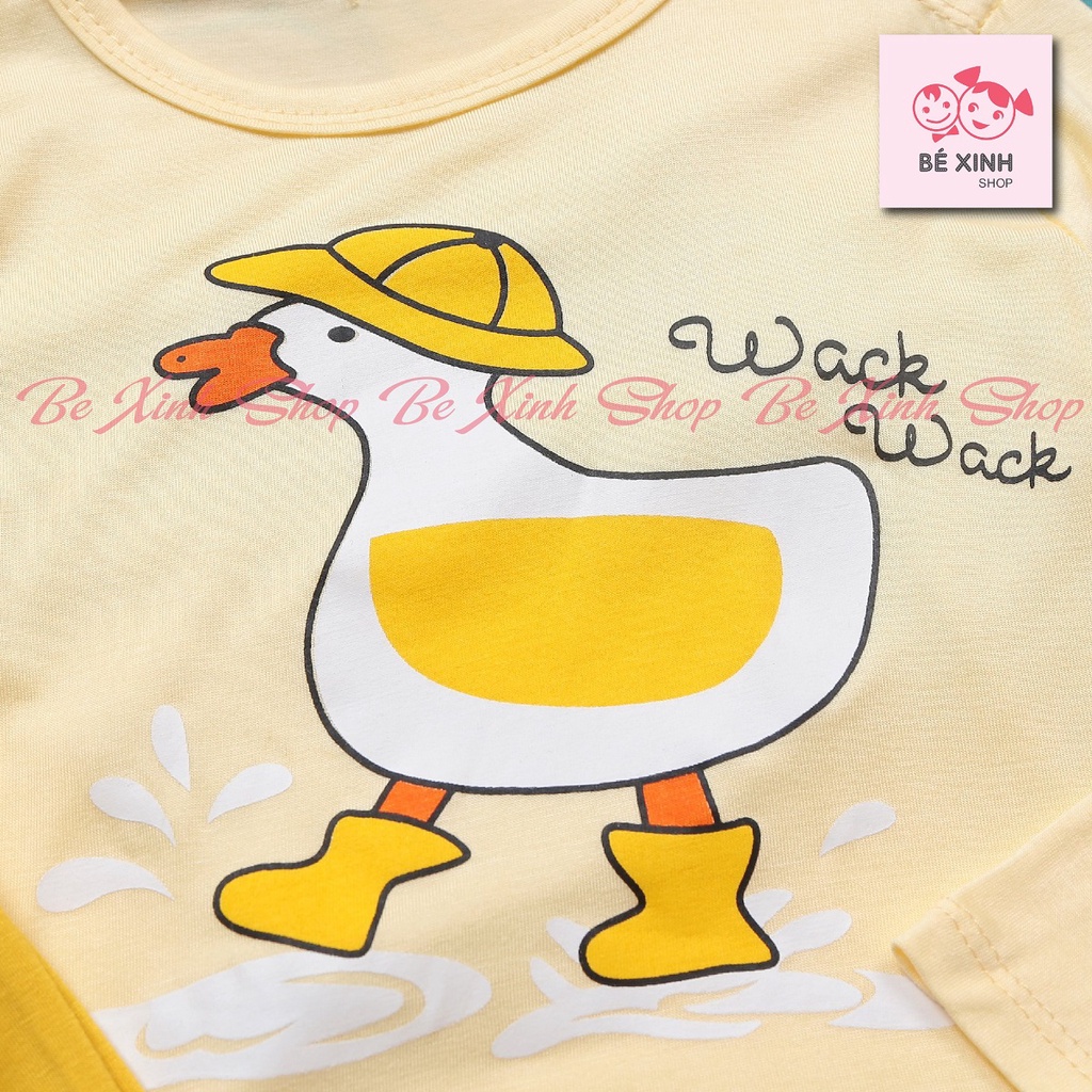 Bộ đồ ngủ thu đông dài tay cho bé gái bé trai Minky Mom  Đồ bộ tay dài thun lạnh bé gái bé trai trẻ em DÀI_MỚI