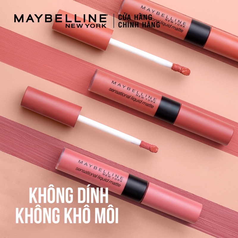 MAYBELLINE - Son kem lì Sensational Liquid Matte 7ml