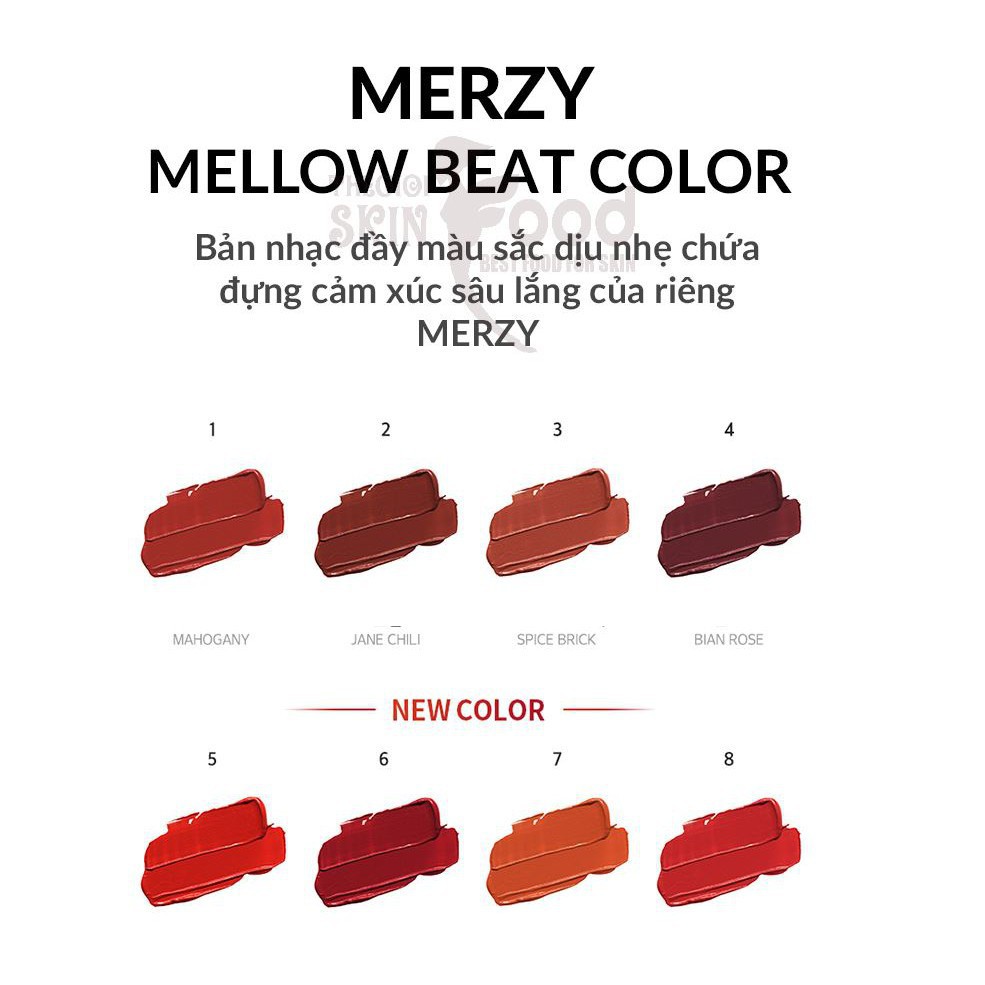 AS Son Kem Lì, Siêu Mịn Merzy Bite The Beat Mellow Tint 4g 4 6