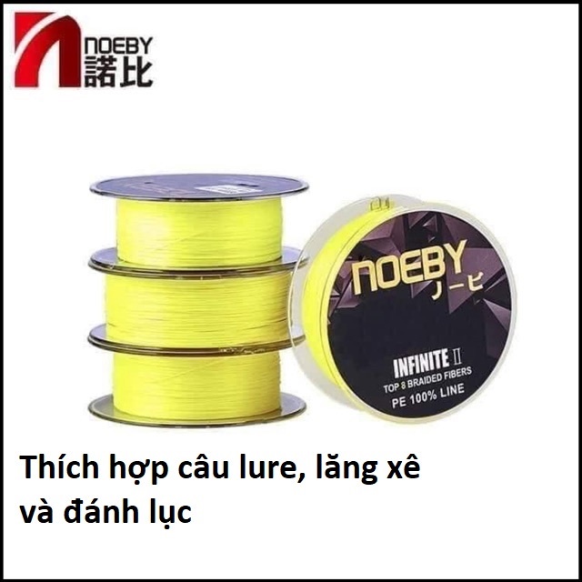 Dây Dù Câu Cá Noeby 150m,8 Lõi Lụa Đức Cao Cấp-Chính-Hãng Siêu Khỏe Sanami Fishing