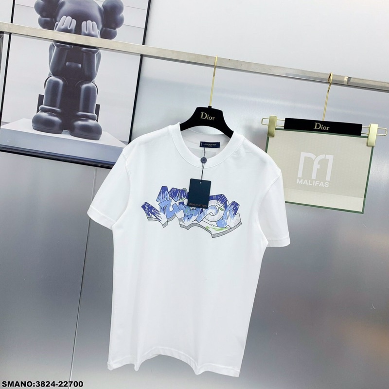 Áo Phông Nam Lv In Nhiệt Siêu Đẹp - Áo Thun Nam LV Cao Cấp