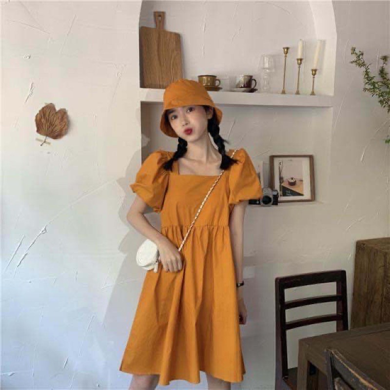 Váy babydoll bánh bèo chất liệu thô mềm hàng loại 1