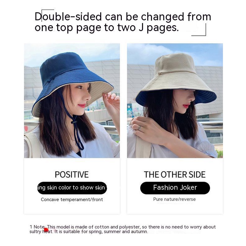 Mũ Tai Bèo Hai Mặt Che Phủ Toàn Diện Thời Trang Đi Biển Xinh Xắn