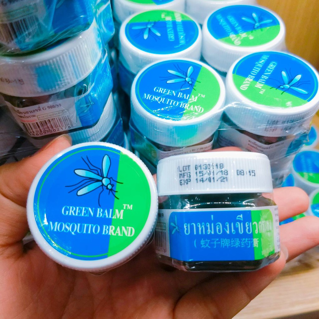 Sáp kem trị muỗi đốt Thái Lan Green Balm Mosquito cho bé