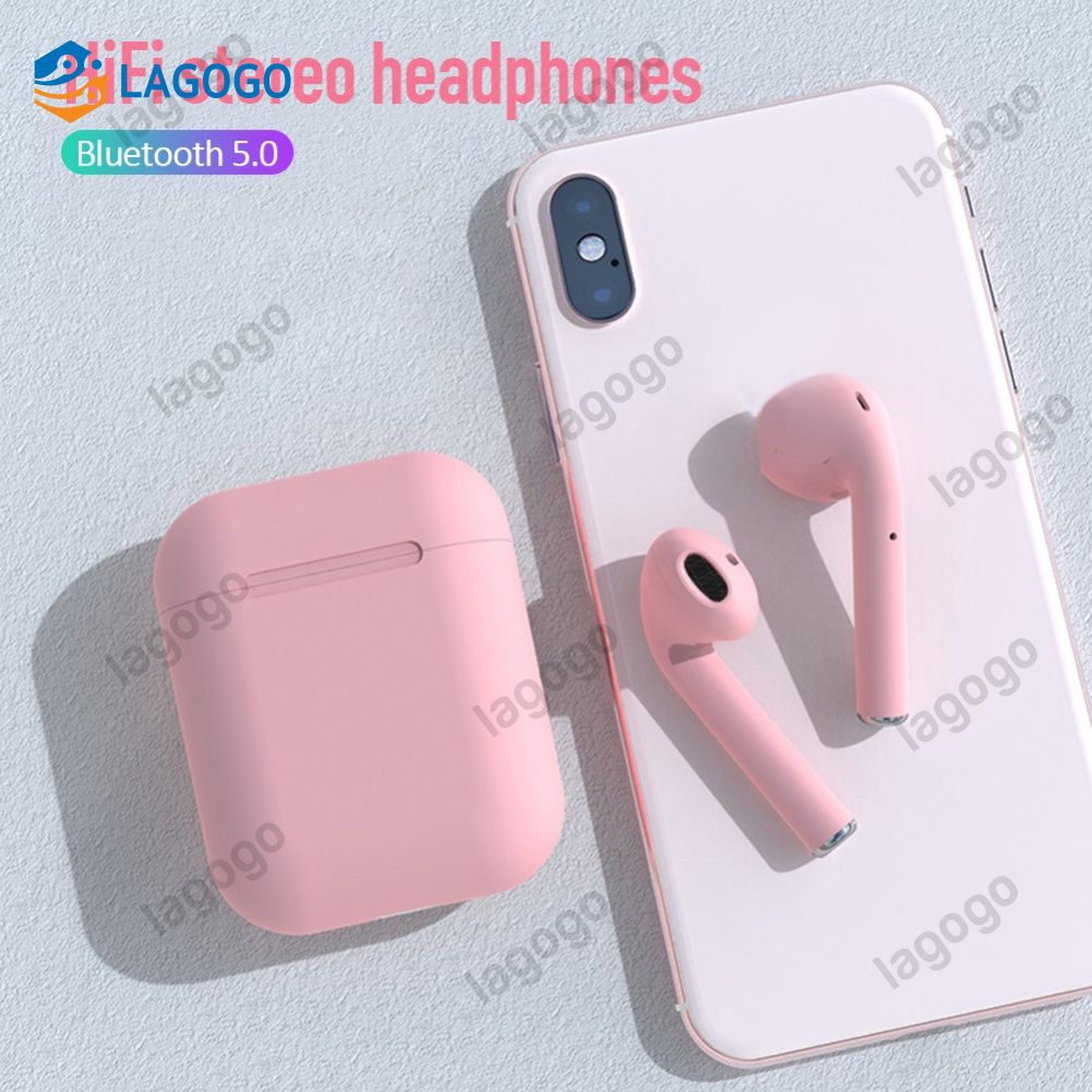 I12 TWS Bluetooth Không Dây Tai Nghe Stereo Trong-Tai Âm Nhạc Earbuds Set Tai Nghe với Sạc Hộp Mic cho Tất Cả Các Thông Minh điện thoại 【Available】
