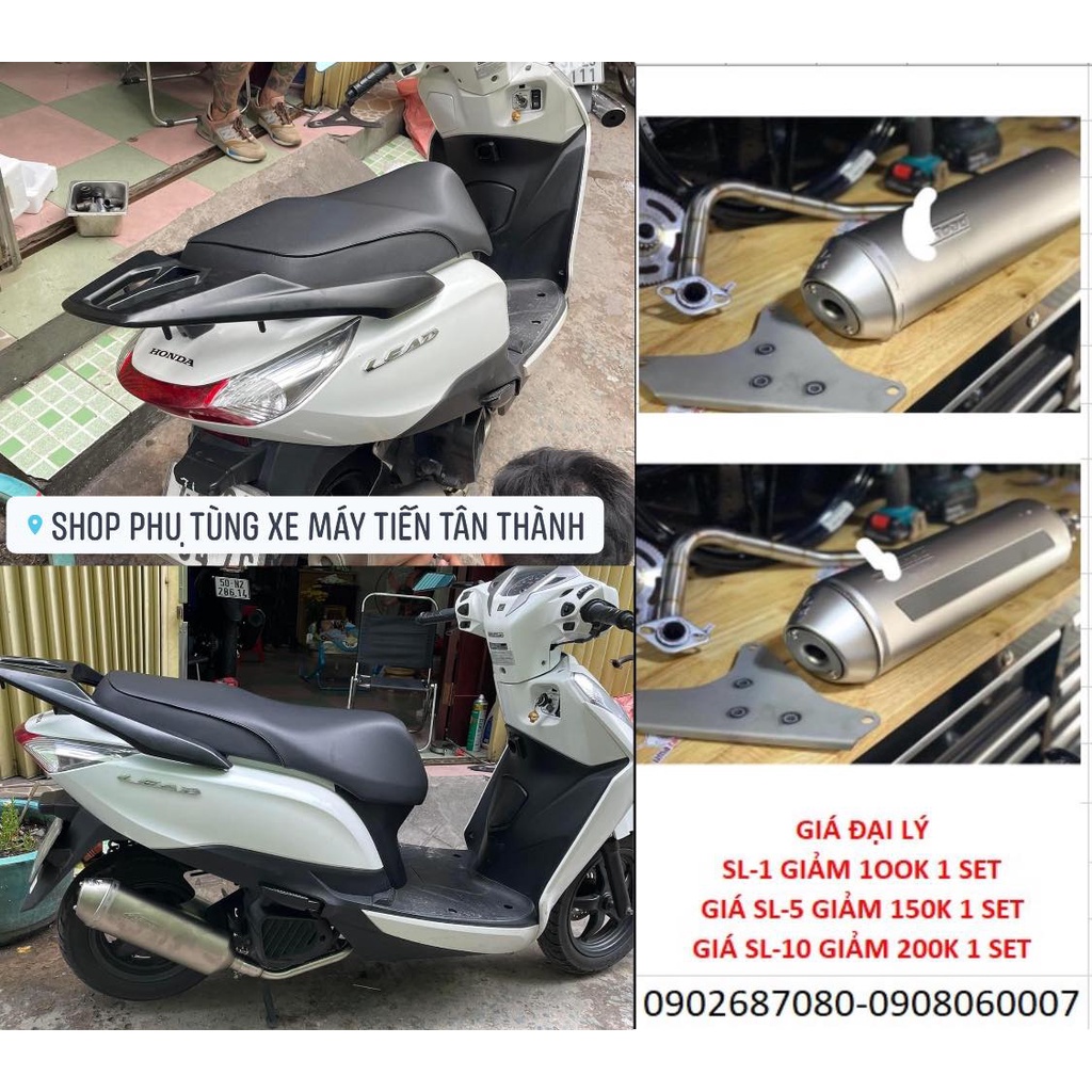 BÔ 4 RÂU [ PÔ EXHAUST 4 ROAD ] LEAD110 CÁC ĐỜI - 2021 4 VAL