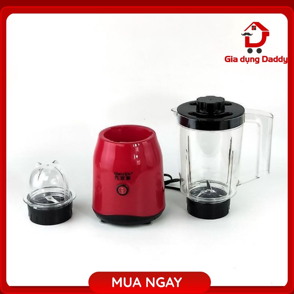 Máy xay sinh tố, máy xay thịt đa năng 2 cối riêng biệt, Dung tích 1500ml, BẢO HÀNH 06 THÁNG