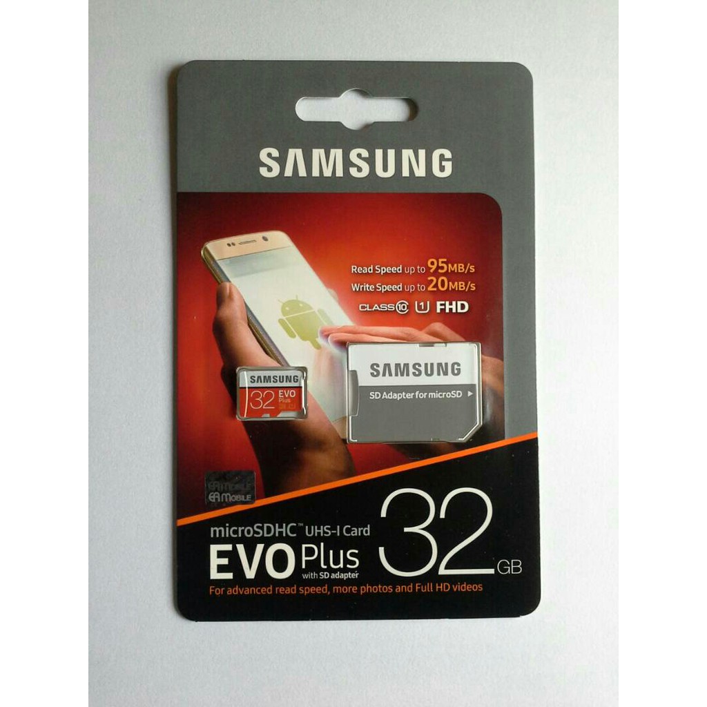 Thẻ Nhớ Samsung Evo Plus Microsd 32gb 95mb / S