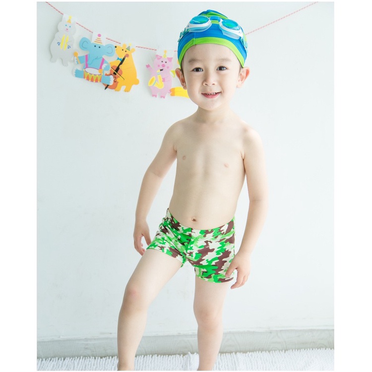 Quần bơi họa tiết mùa hè cho bé Q774