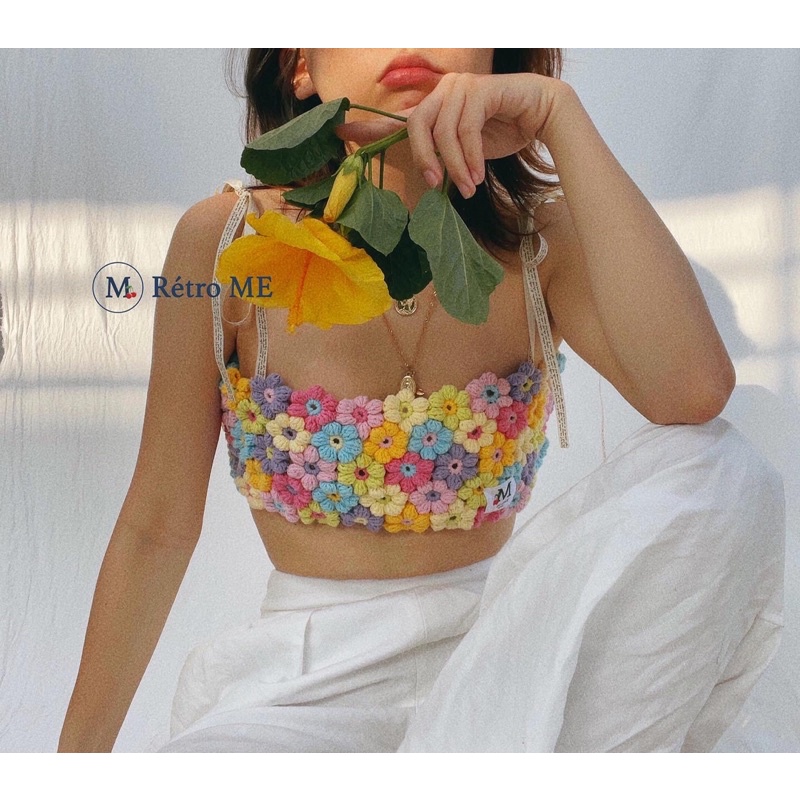 Áo len hoa Floral ME Top | BigBuy360 - bigbuy360.vn