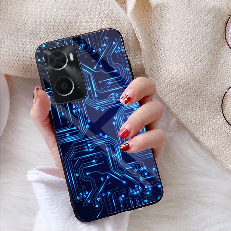 Ốp Lưng OPPO A76, A77s A96, A57 Mặt kính gương sáng bóng cao cấp