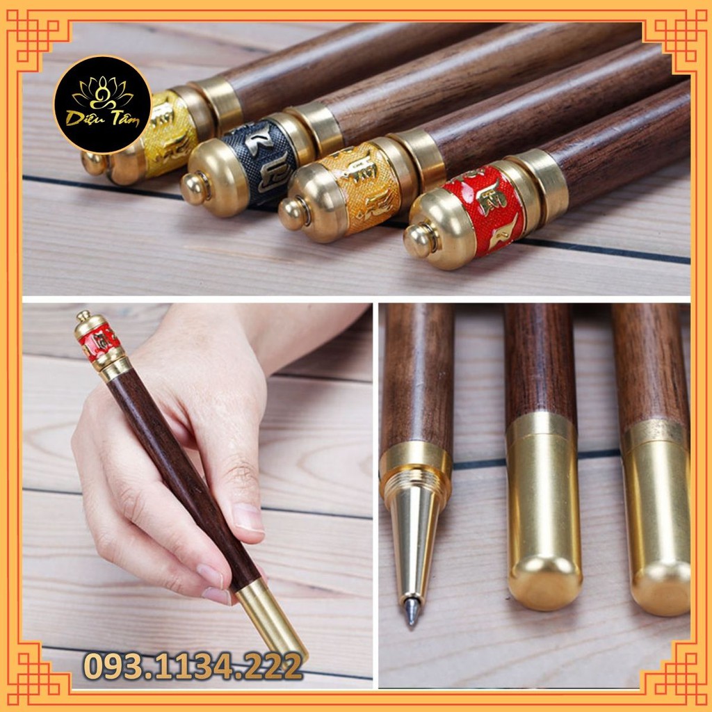 Bút pháp kinh luân lục tự đại minh chân ngôn Om Mani Padme Hum