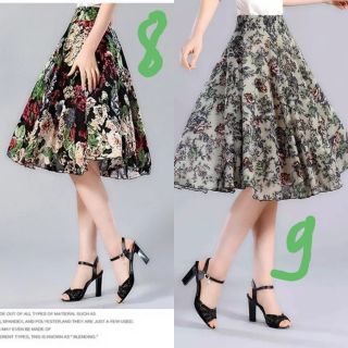 Chân váy xòe dài nhiều mẫu