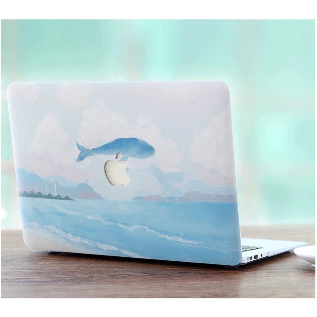 Ốp Macbook, Case Macbook Hình Totoro (Tặng Nút Chống Bụi&amp;Kẹp Chống Gẫy Sạc)